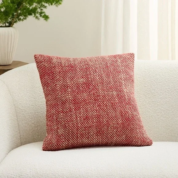 West Elm Accents New West Elm Two Tone Chunky Linen Pillow